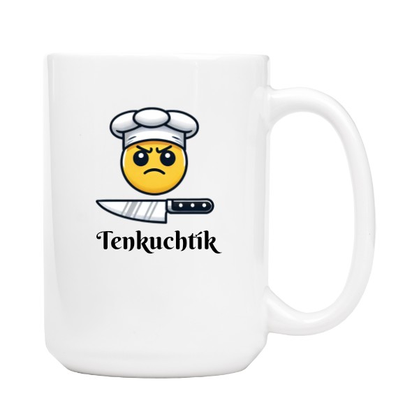 Hrnek velký bílý s potiskem Nový produkt